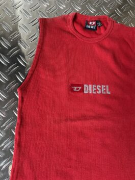 Vintage Diesel ribbed tanktop red