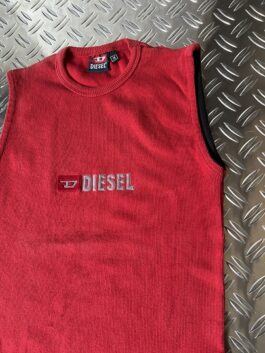 Vintage Diesel ribbed tanktop red