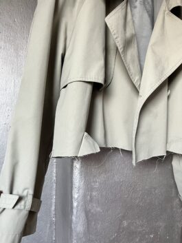Vintage oversized cropped trenchcoat beige