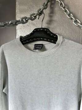 Vintage Versace ribbed shirt grey