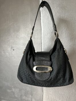 Vintage Guess monogram handbag black