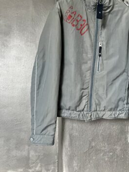 Vintage Armani Jeans motorcross jacket grey