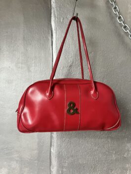 Vintage Dolce & Gabbana leather shoulderbag red
