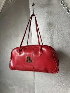 Vintage Dolce & Gabbana leather shoulderbag red