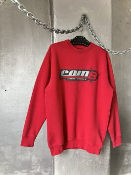 Vintage oversized Com8 sweatshirt red