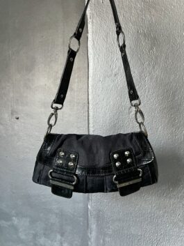 Vintage Guess handbag with snakeskin black
