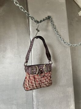Vintage Guess monogram handbag purple pink