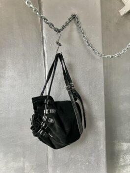 Vintage Dolce & Gabbana real leather shoulderbag black