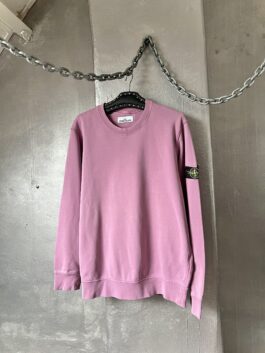 Vintage oversized Stone Island sweatshirt pink