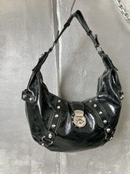 Vintage Guess leather shoulderbag black