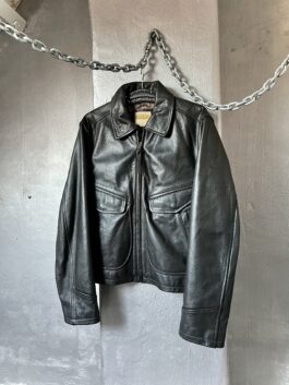 Vintage Replay oversized real flying jacket dark brown