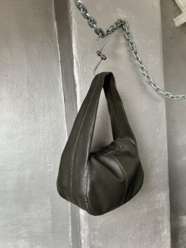 Vintage real leather handbag brown