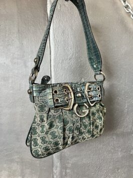 Vintage Guess monogram handbag green