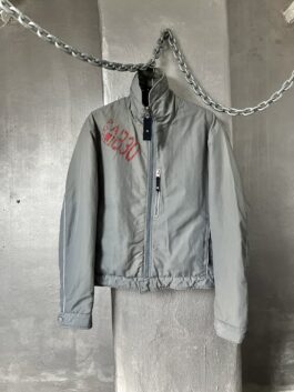 Vintage Armani Jeans motorcross jacket grey
