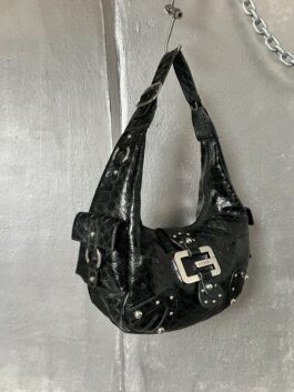 Vintage Guess snakeskin shoulderbag black