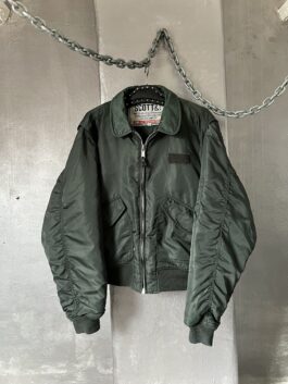 Vintage Scott oversized padded bomber jacket green