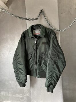 Vintage Scott oversized padded bomber jacket green