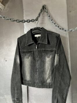 Vintage denim jacket with grey wash