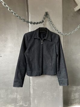 Vintage denim look jacket dark blue