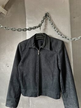 Vintage denim look jacket dark blue