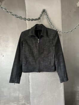 Vintage denim look jacket dark blue