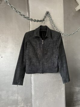 Vintage denim look jacket dark blue