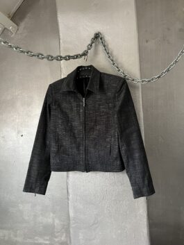 Vintage denim look jacket dark blue