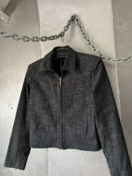 Vintage denim look jacket dark blue