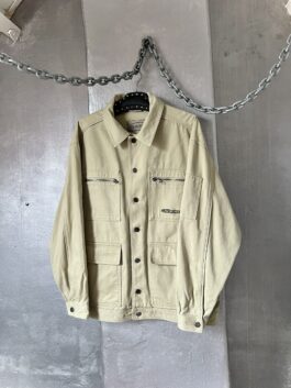 Vintage oversized workwear jacket creme beige