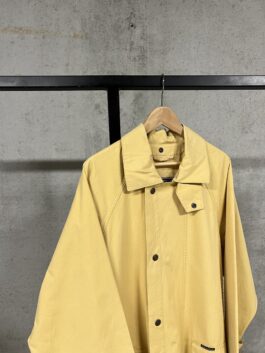 Vintage Marlboro oversized long trenchcoat butter yellow