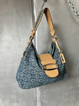 Vintage Guess monogram shoulderbag denim